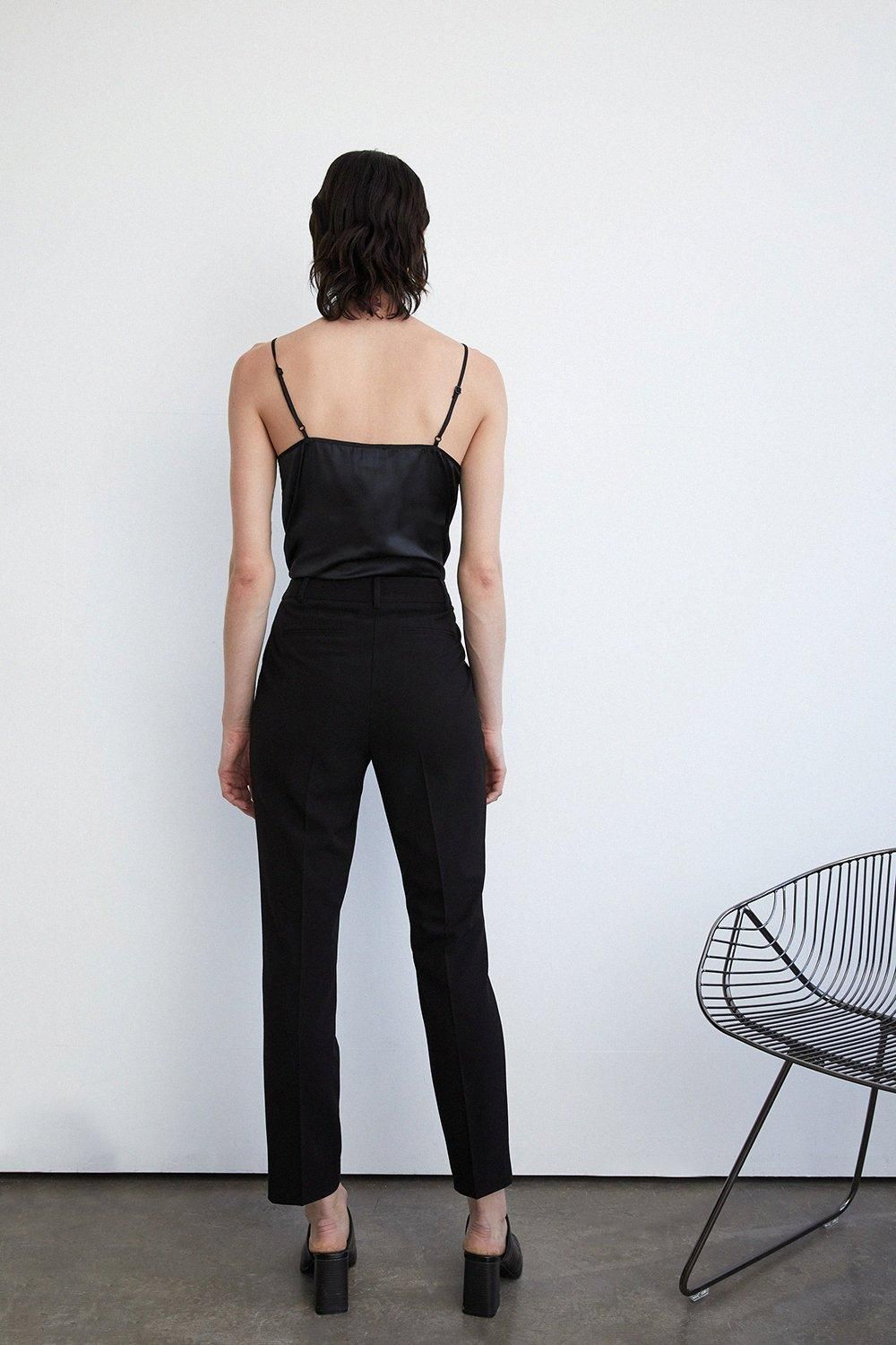 Warehouse Essential Slim Leg Trouser Black image 3