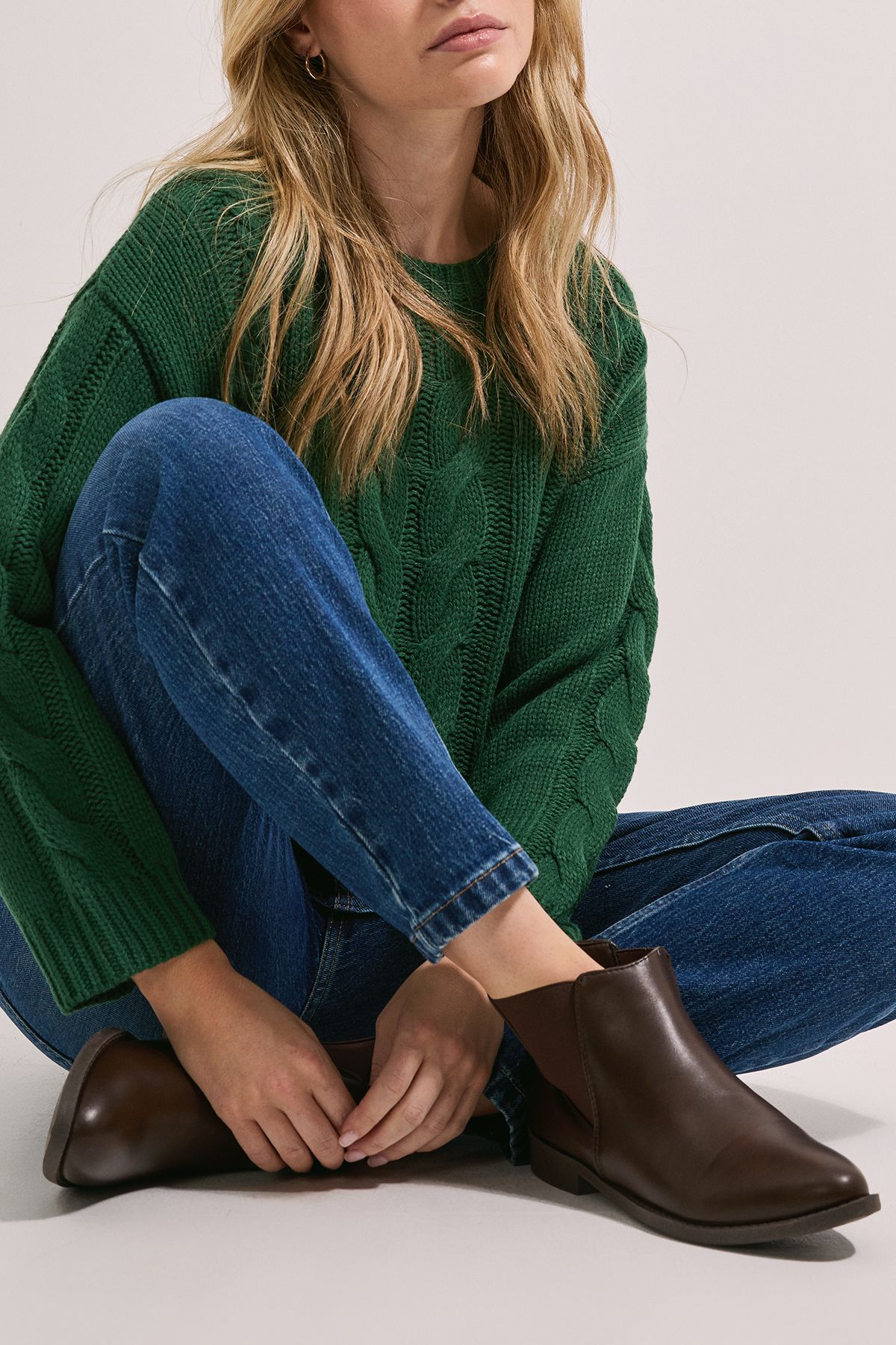 Dorothy Perkins Megs Flat Chelsea Boots Brown image 2