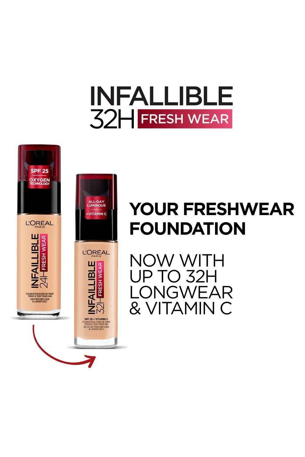 L'Oréal Paris Infaillible 32H Fresh Wear Foundation 330 Hazelnut image 2