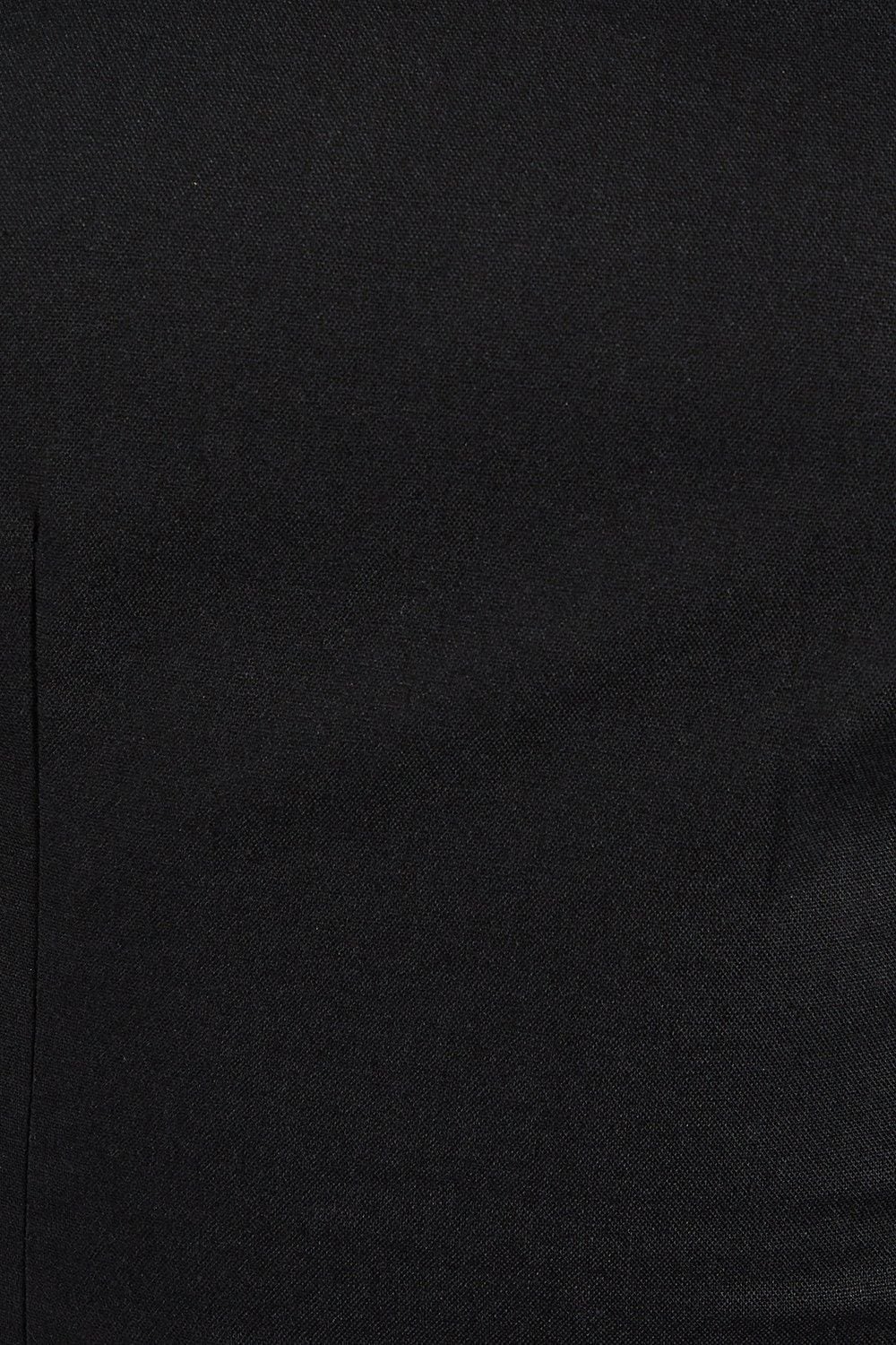 MissPap Heavyweight Linen Look Asymmetric Cut Out Back Maxi Dress Black image 5