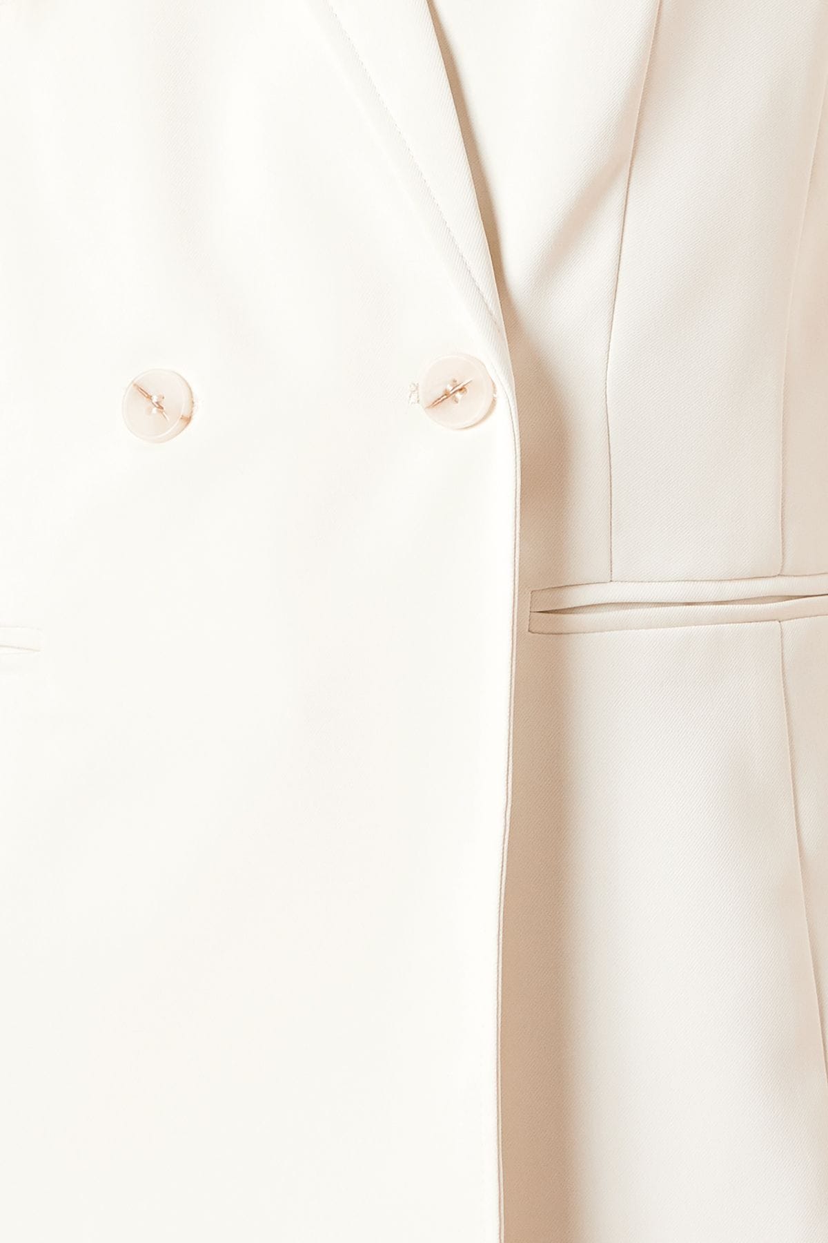 Dorothy Perkins Tailored Seam Front Detail Blazer Ecru image 5