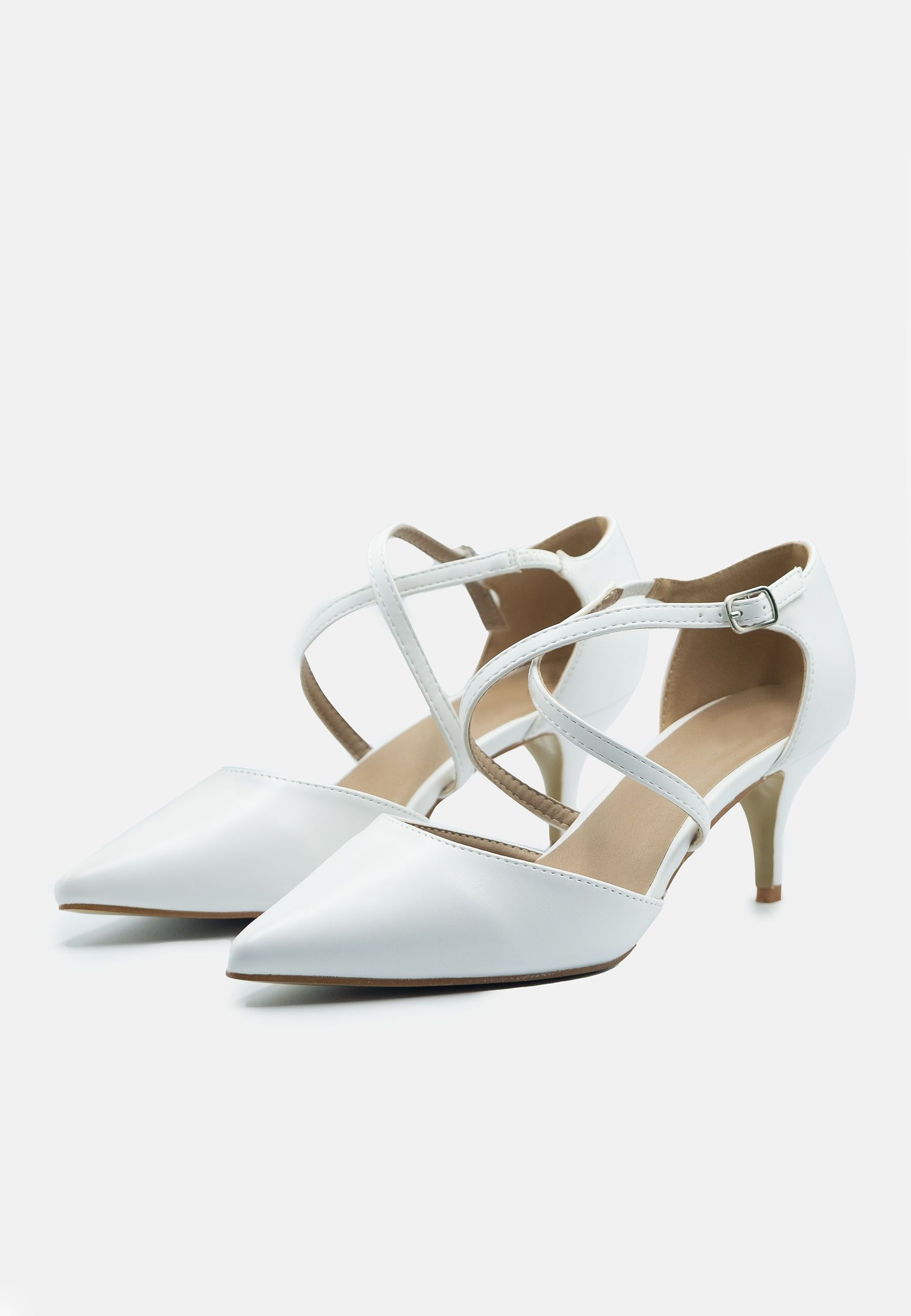 Where's That From 'Kennedi' Low Kitten Heel With Crossover Strap image 4