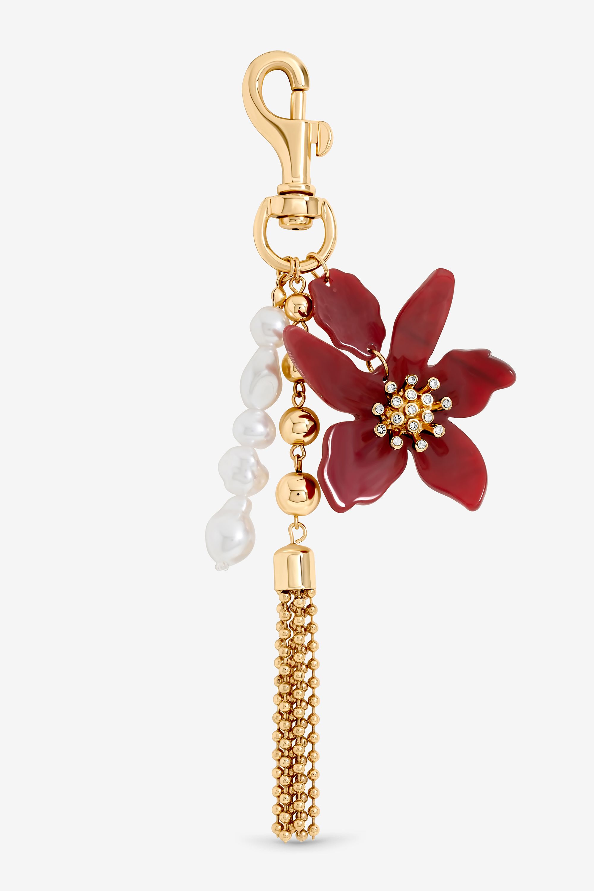 Mood Gold Plated Floral Bag Charm image 1