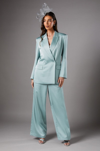 Coast Satin Flare Trouser Mint