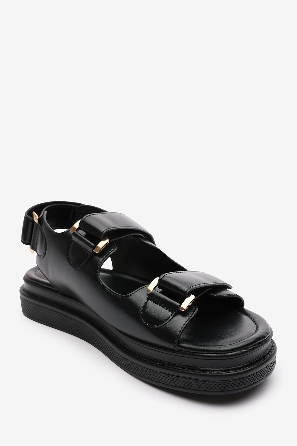 Where's That From 'Mircle' Flatform Sandals With Velcro Closure Straps image 4