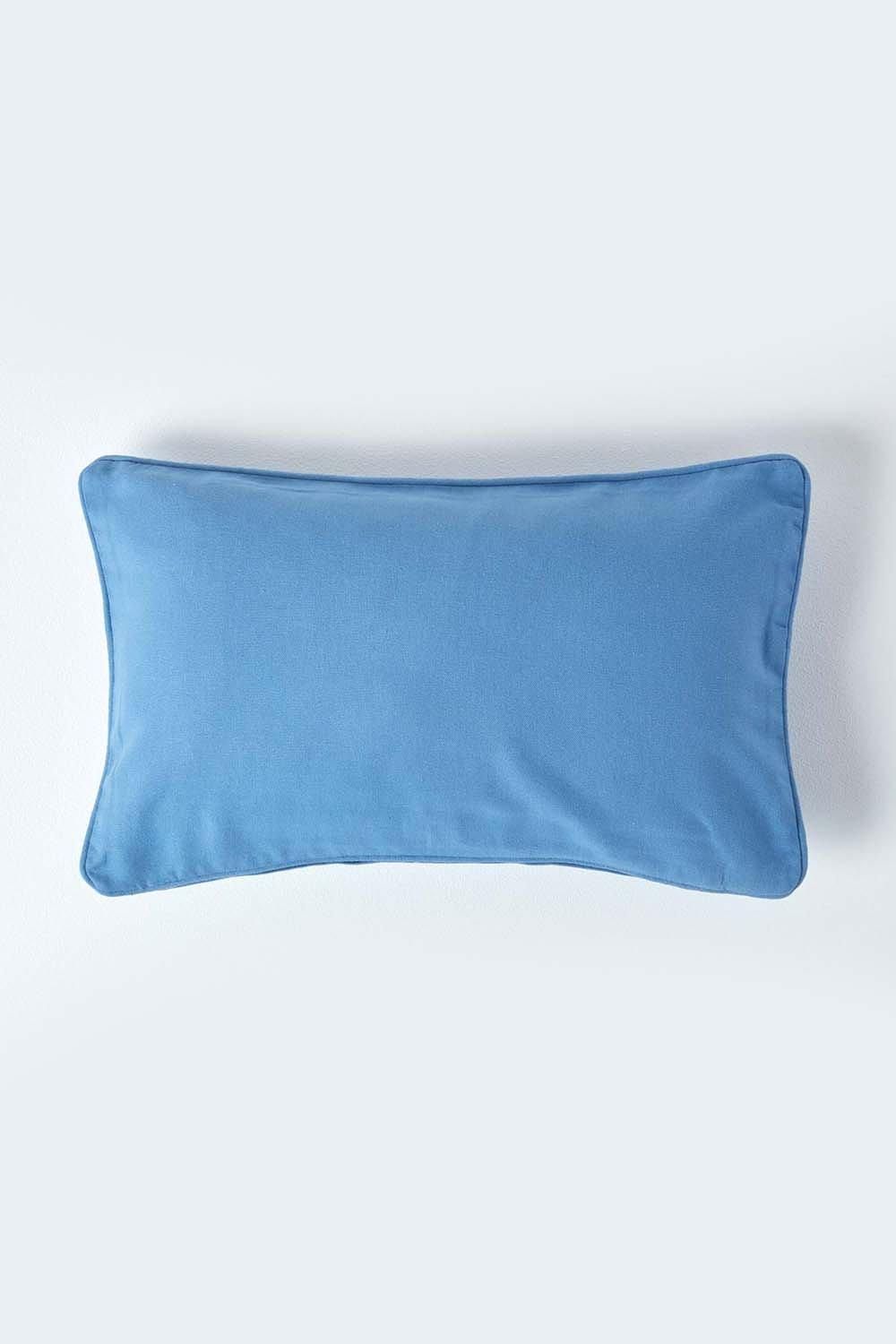 Homescapes Cotton Plain Cushion Cover image 1
