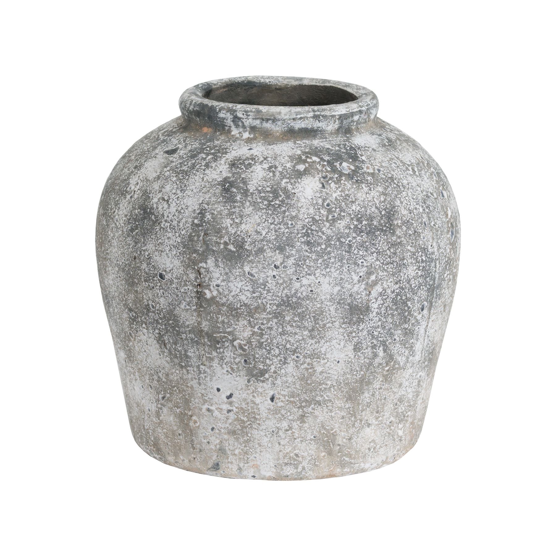 Hill Interiors Aged Stone Ceramic Vase image 1