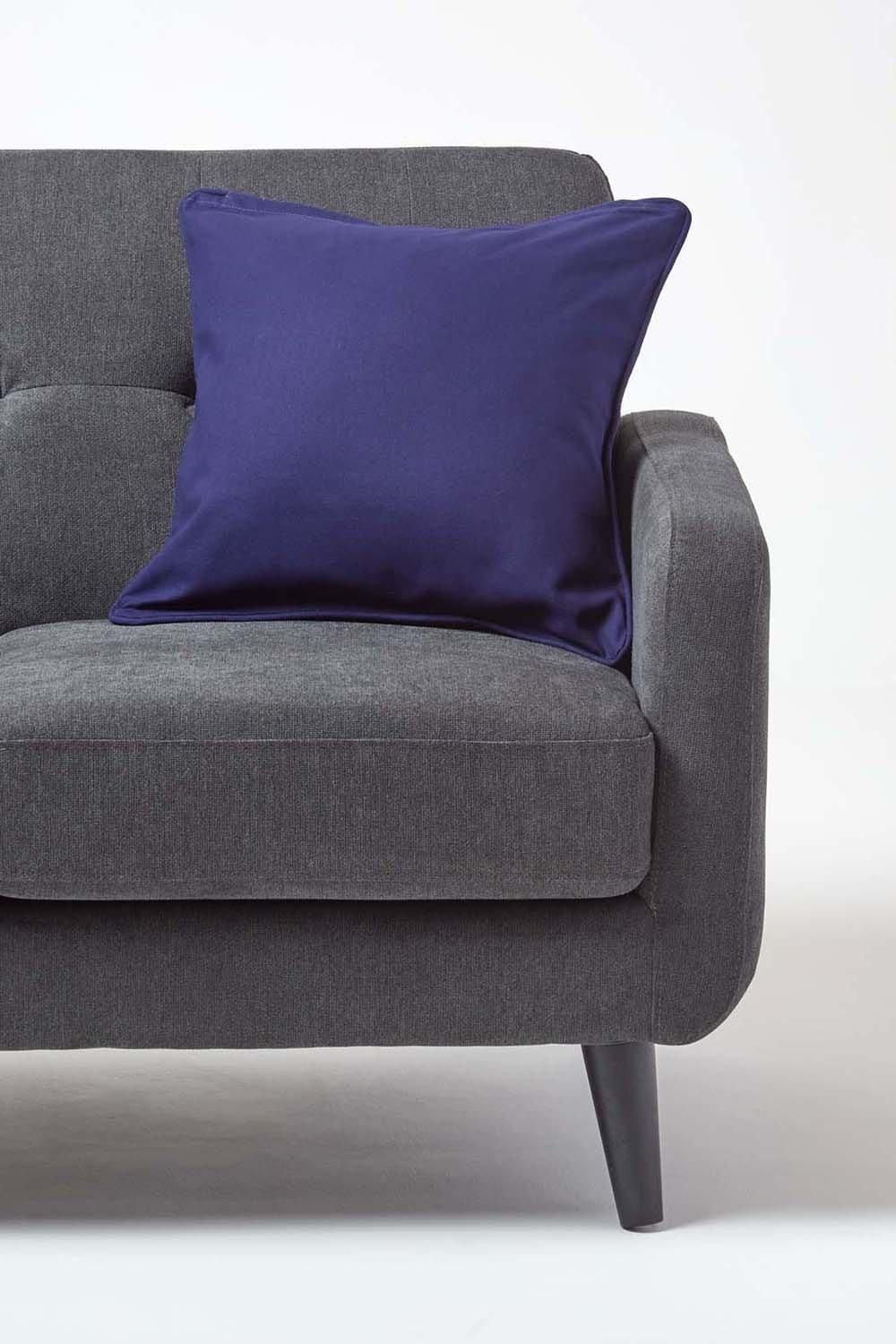 Homescapes Cotton Plain Cushion Cover image 4