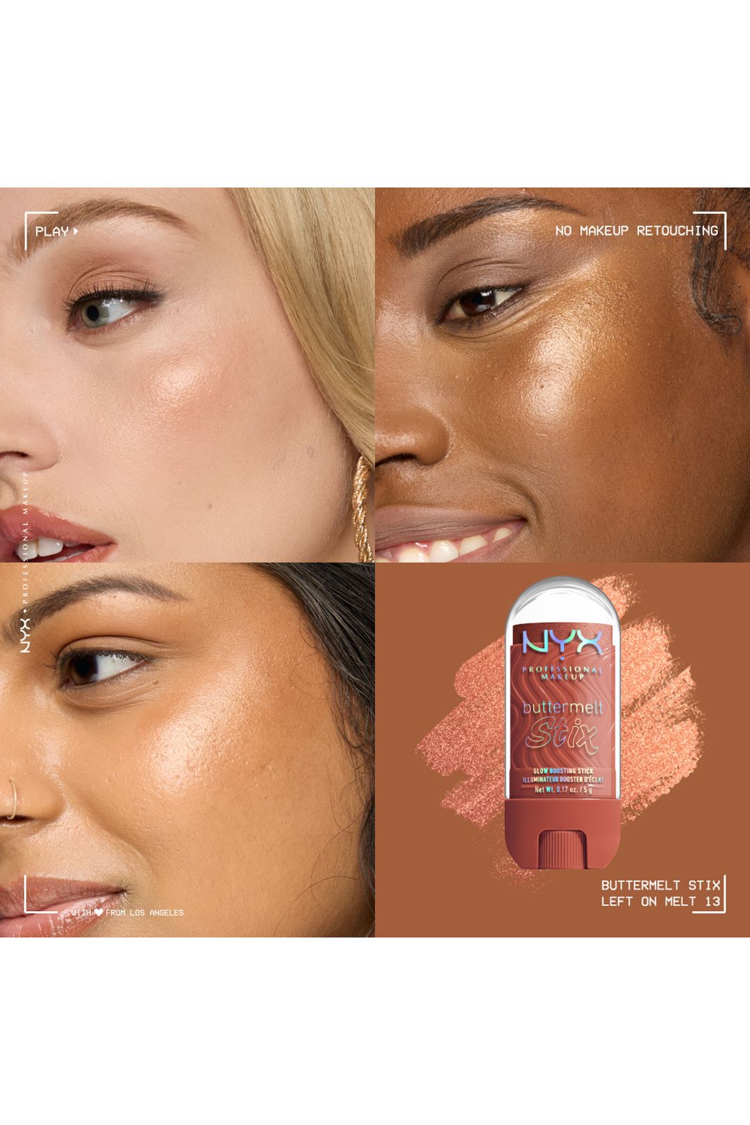 NYX Professional Makeup Buttermelt Glow Stix 5g Left On Melt image 6