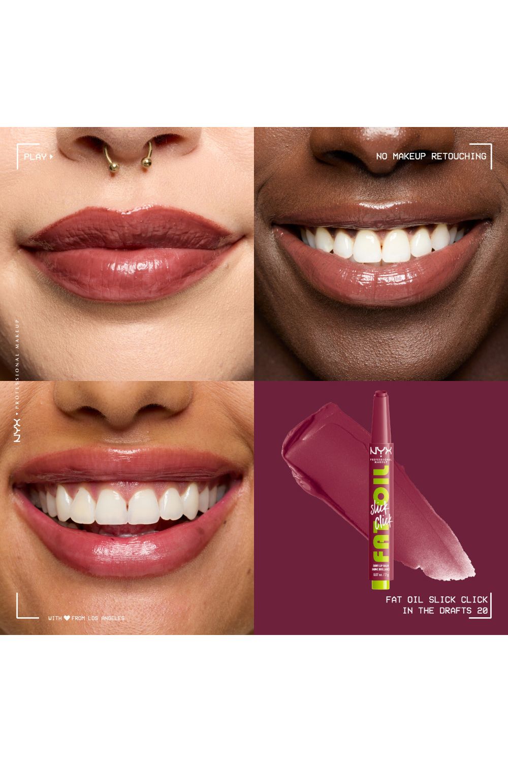 NYX Professional Makeup Fat Oil Slick Click Lip Balm 2g In The Drafts image 3