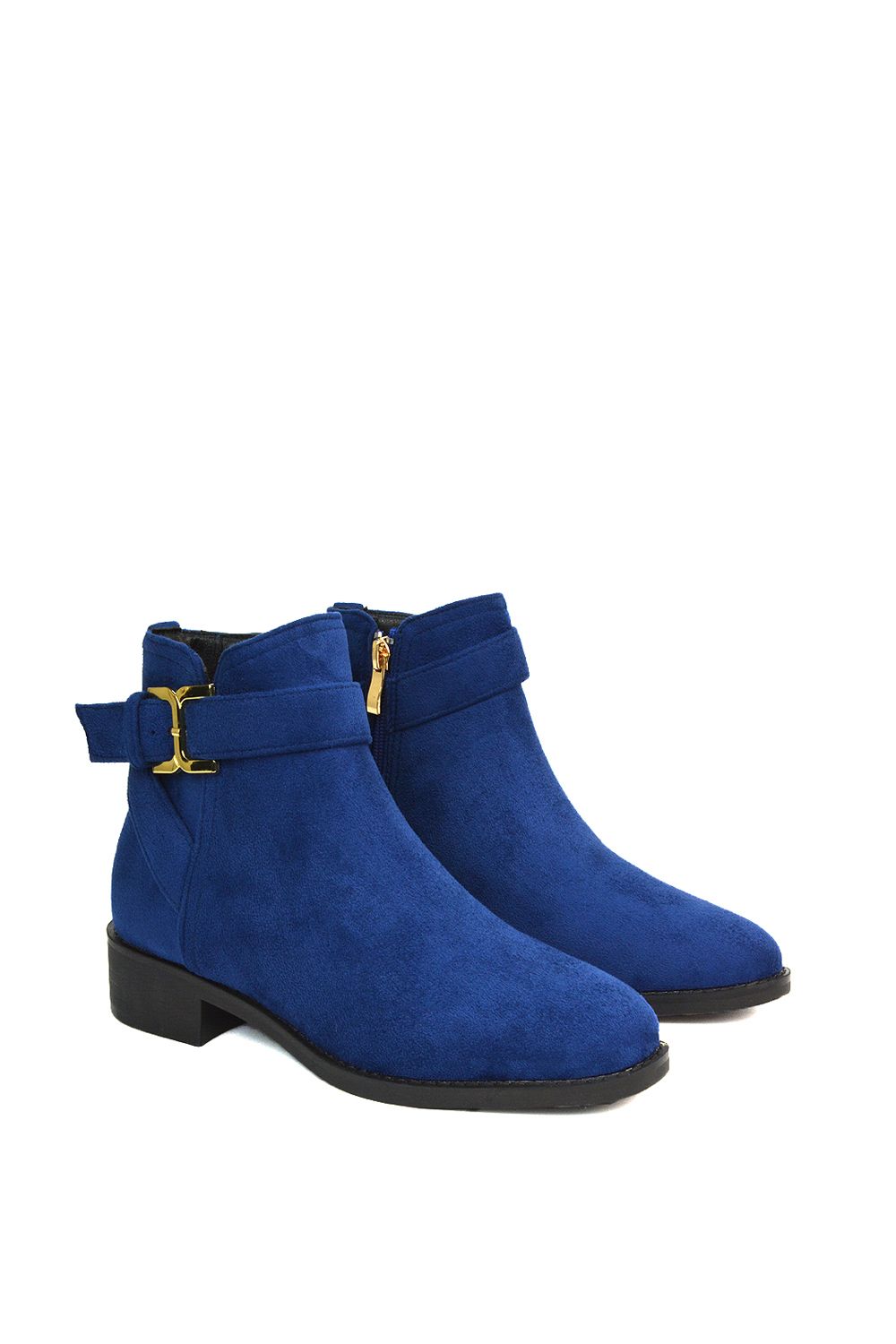 XY London 'Shyla' Zip Up Ankle Chelsea Boots With Low Heel image 3