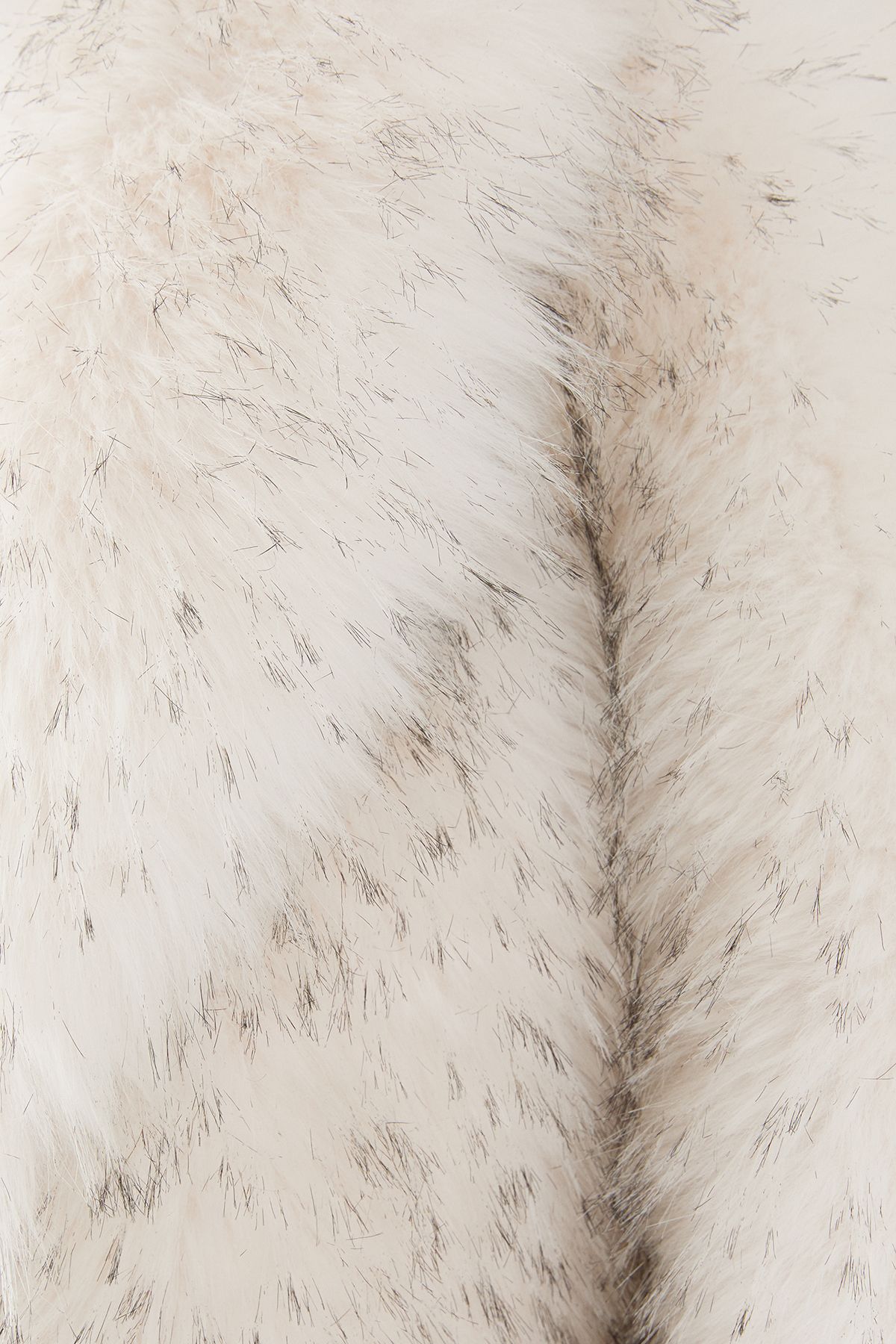 MissPap Faux Fur Cropped Collared Jacket White image 5