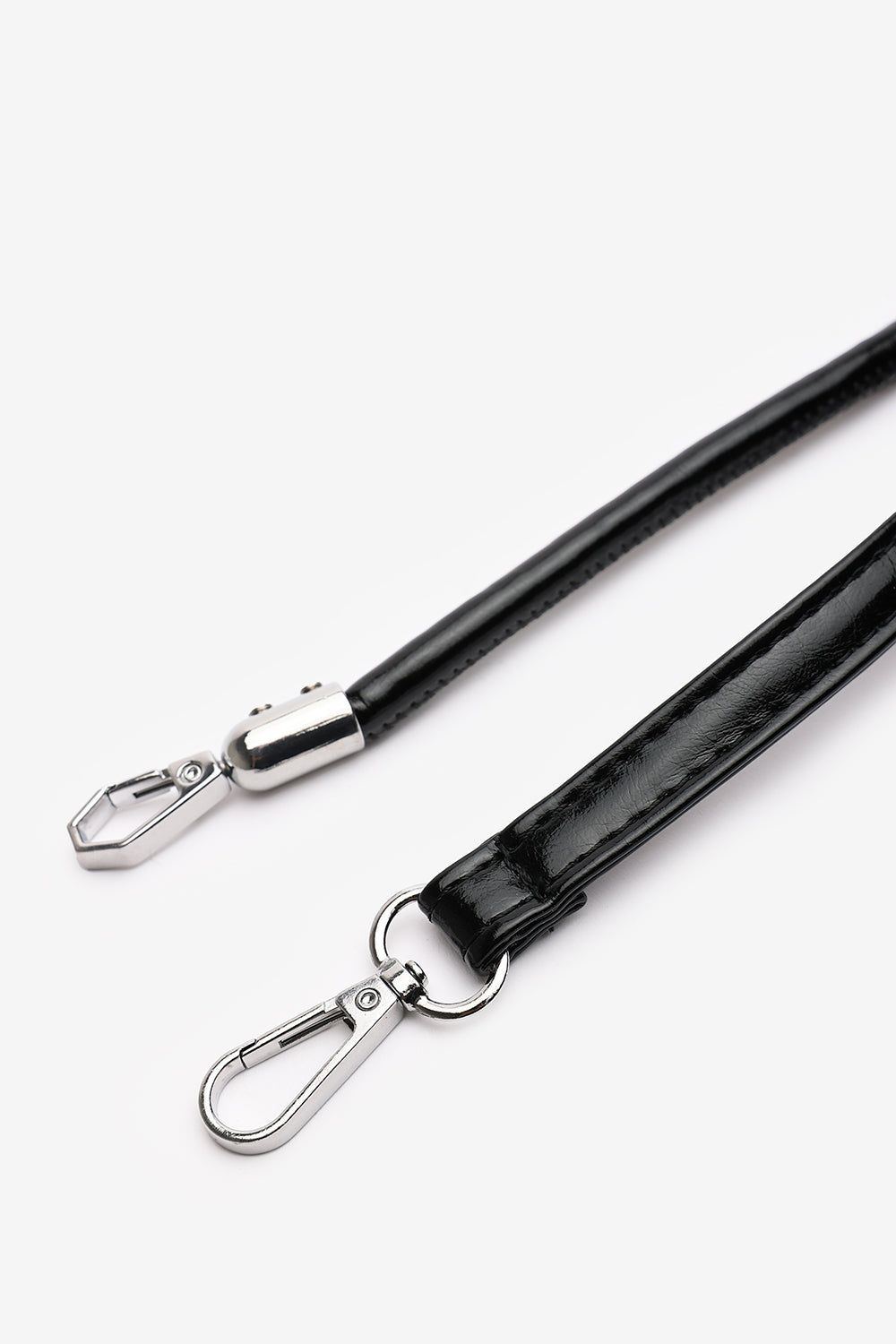 Where's That From 'Arena' Baguette Shoulder Bag in Black Faux Leather image 8