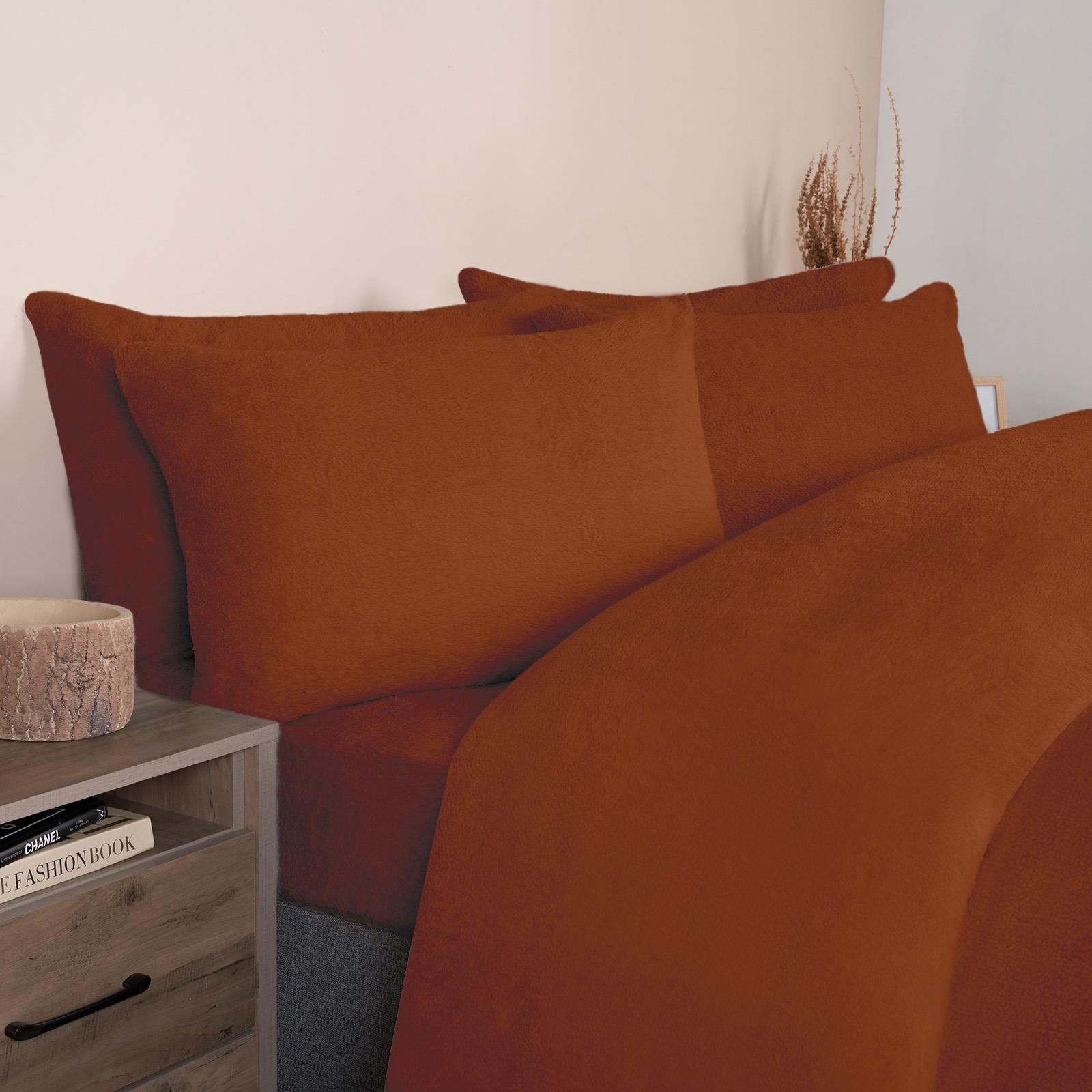 OHS Thermal Soft Teddy Fleece Duvet Cover Bedding Set image 4