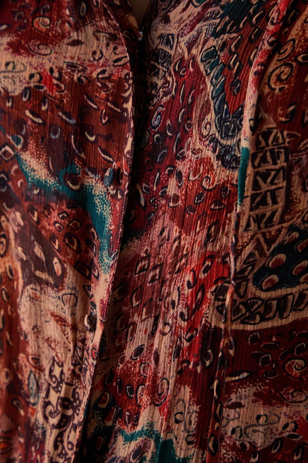 Warehouse HCD Cheesecloth Drop Waist Playsuit Multi image 5