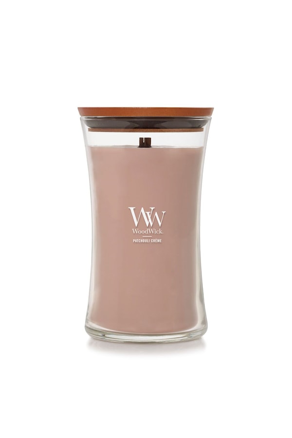 Woodwick Large Hourglass Patchouli Creme Multi