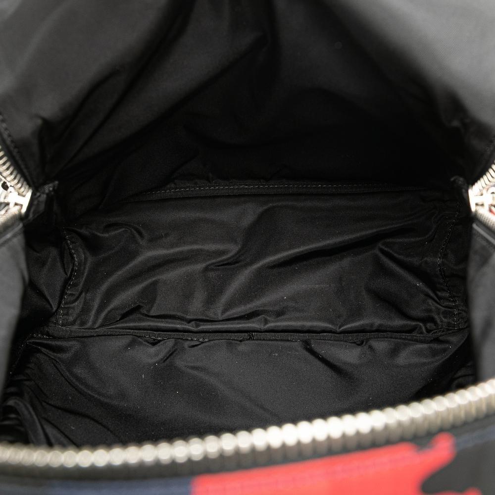 Valentino Preloved Camouflage Backpack Wo - Blue image 5