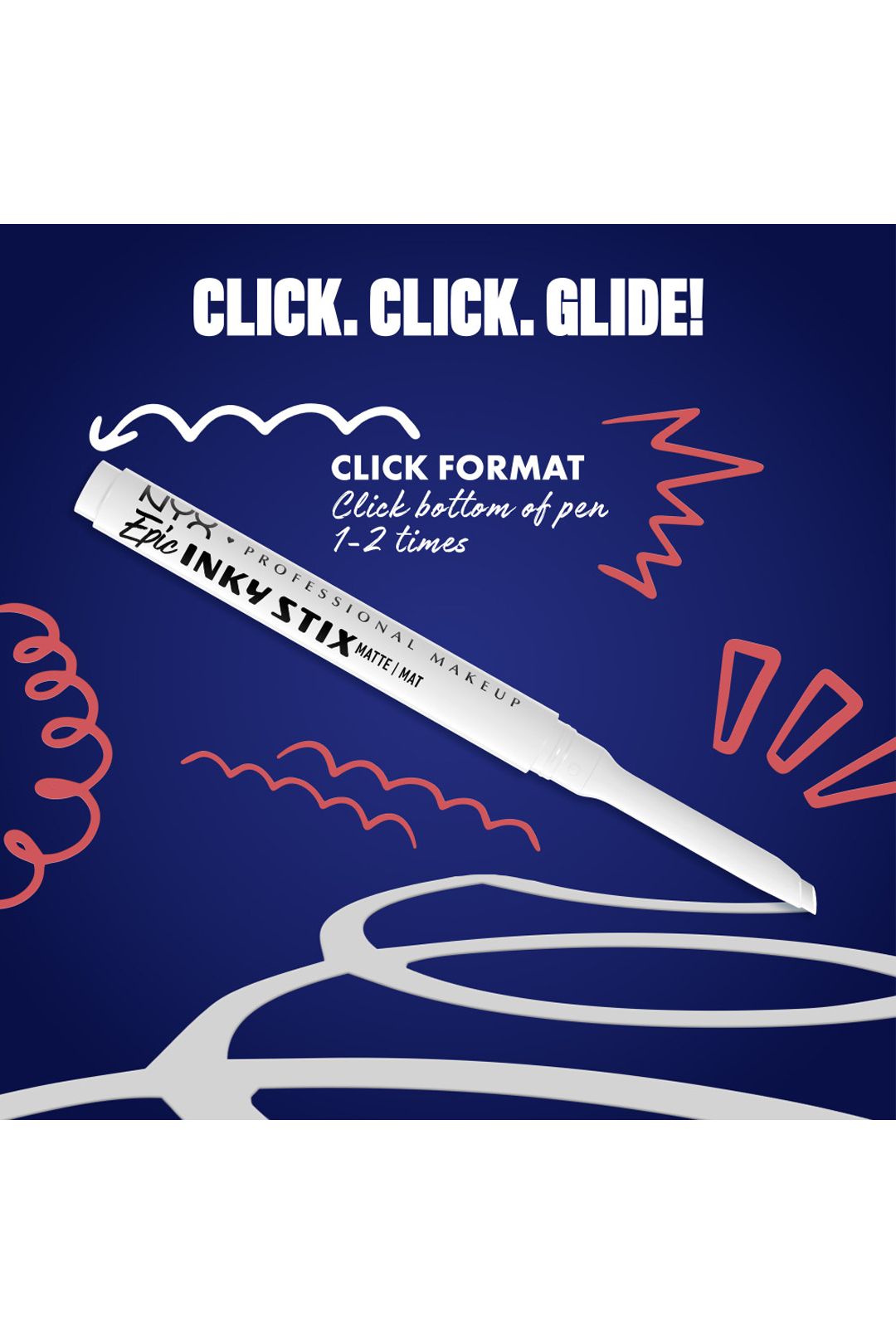 NYX Professional Makeup Epic Inky Stix Cream Gel Eyeliner 0.1g Wired White image 8