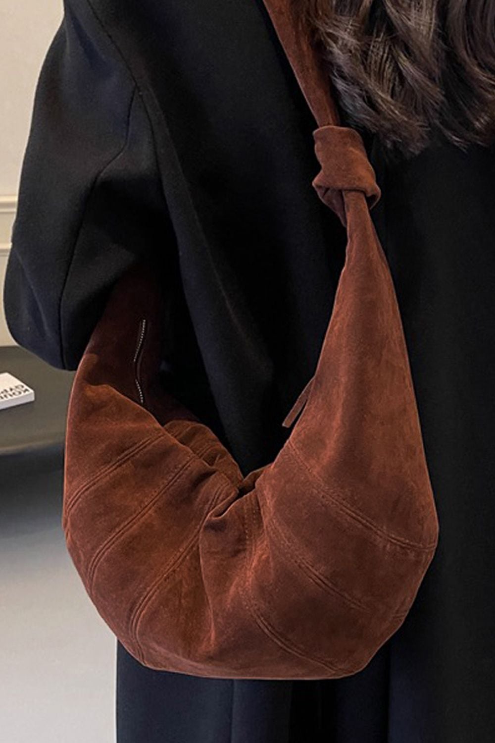 XY London 'Claud' Crescent Baguette Crossbody Shoulder Bag image 2