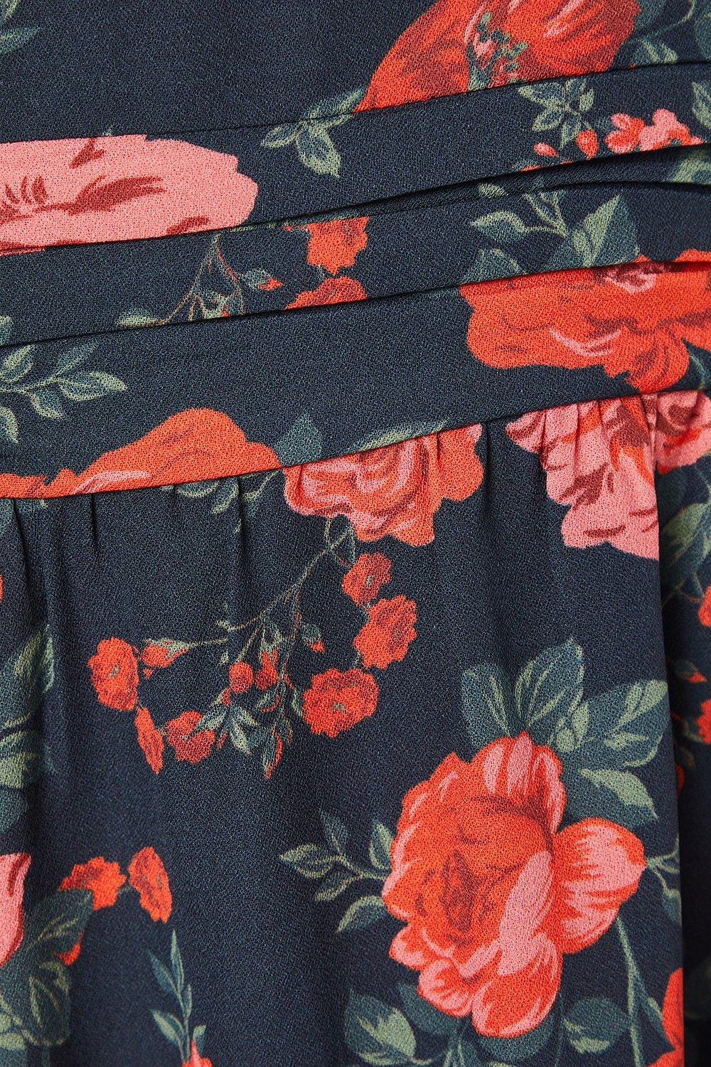 Dorothy Perkins Floral Ruffle Hem Mini Dress Floral image 5