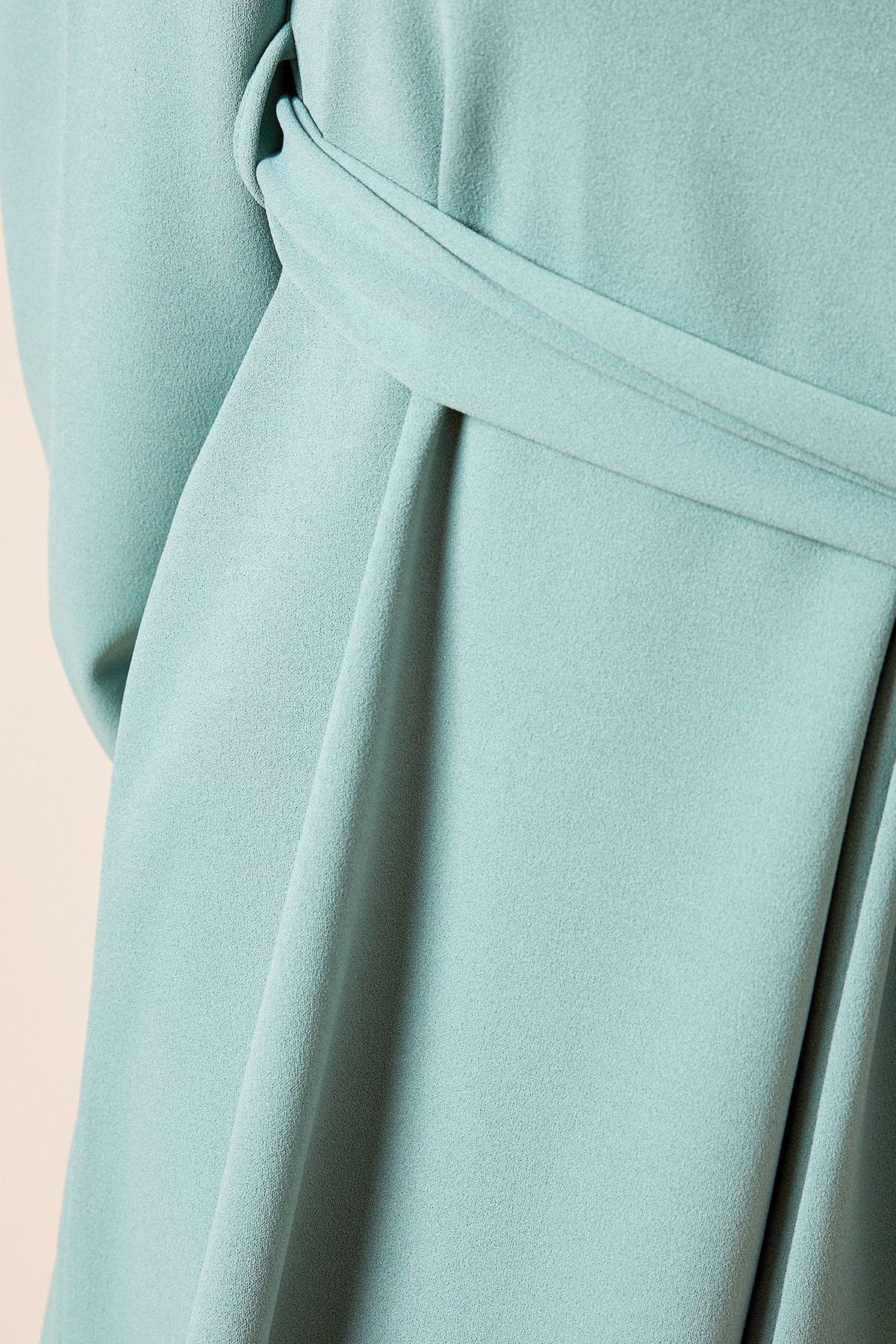 Dorothy Perkins Belted Scuba Shift Mini Dress Soft Green image 5