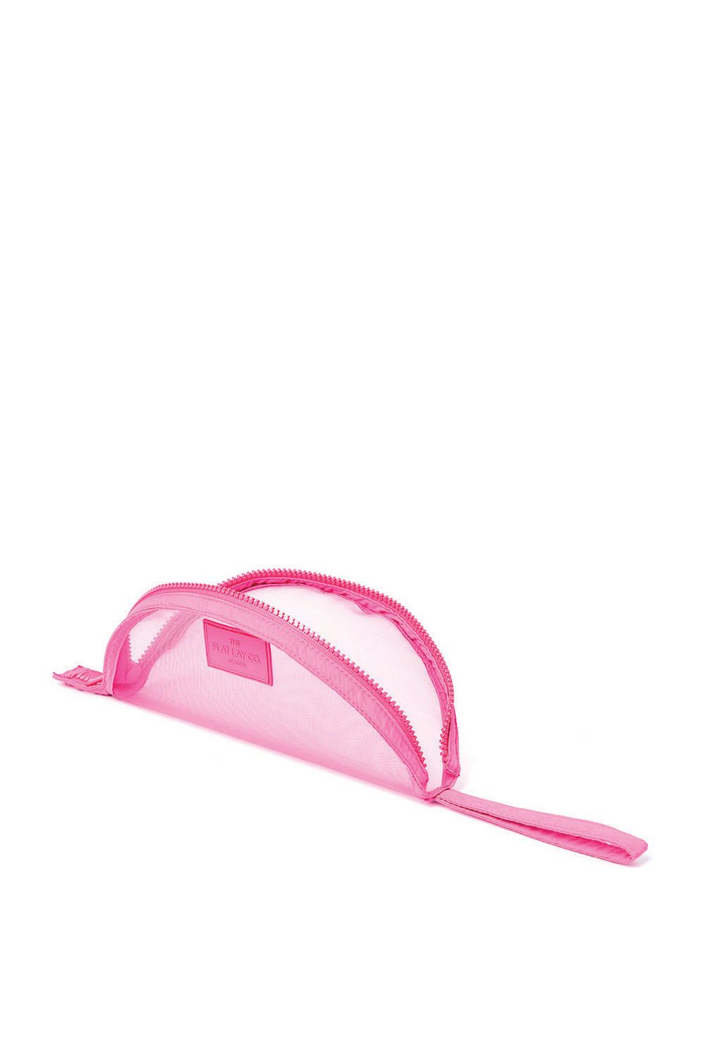 The Flat Lay Co Mesh Lunar Flat Lay Makeup Pouch - Hot Pink Multi image 3