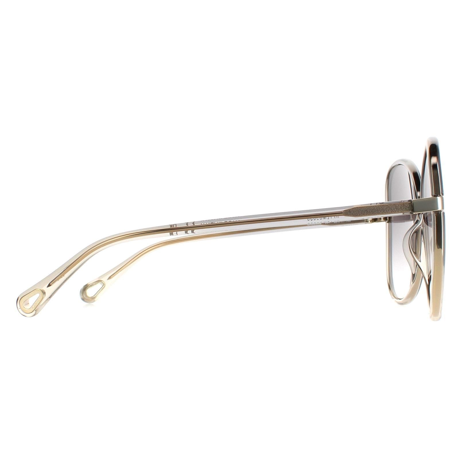 Chloe Fashion Grey to Brown Crystal Fade and Gold Grey Gradient CH0030S Franky image 4