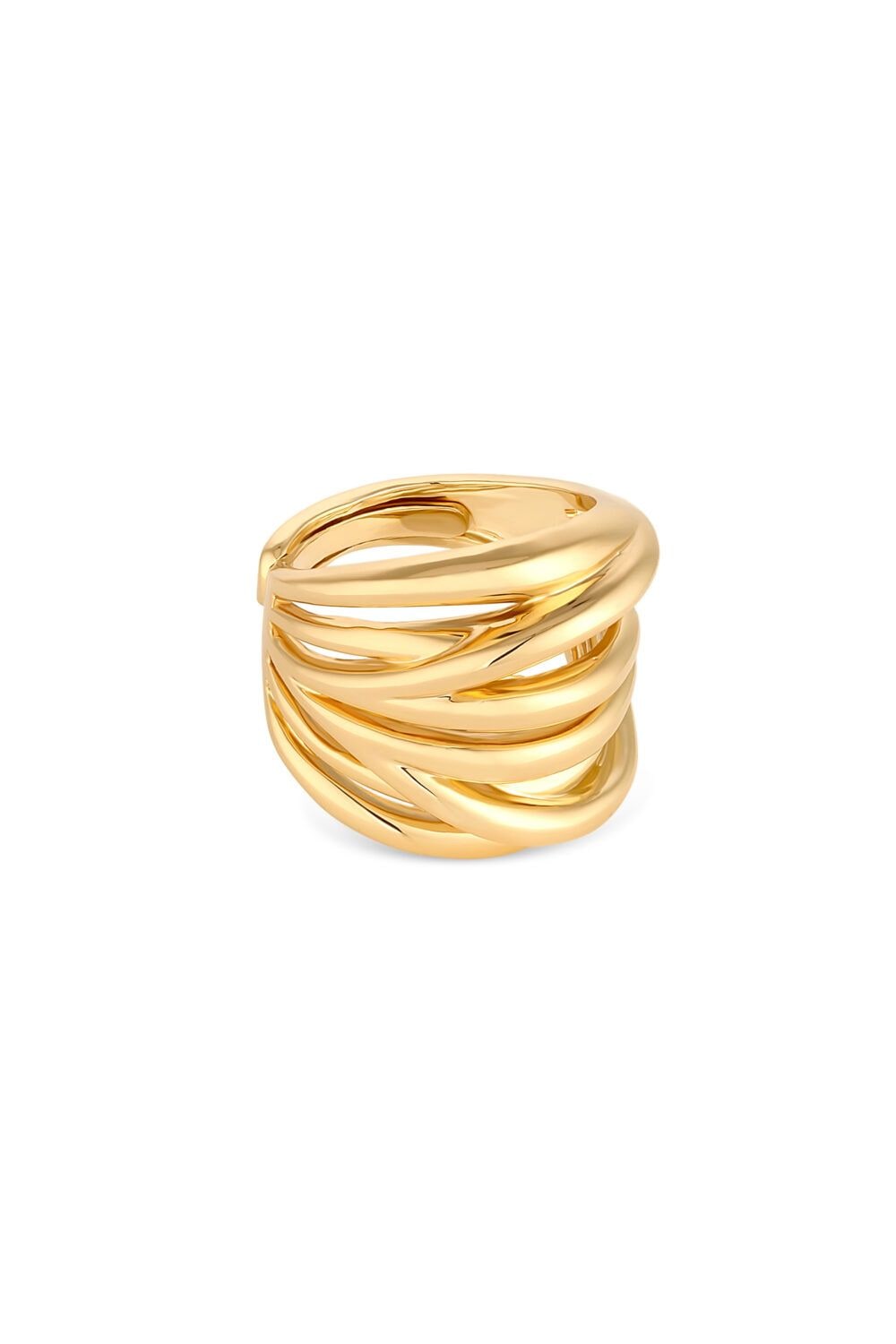 Jon Richard Gold Plated Polished Ring image 1