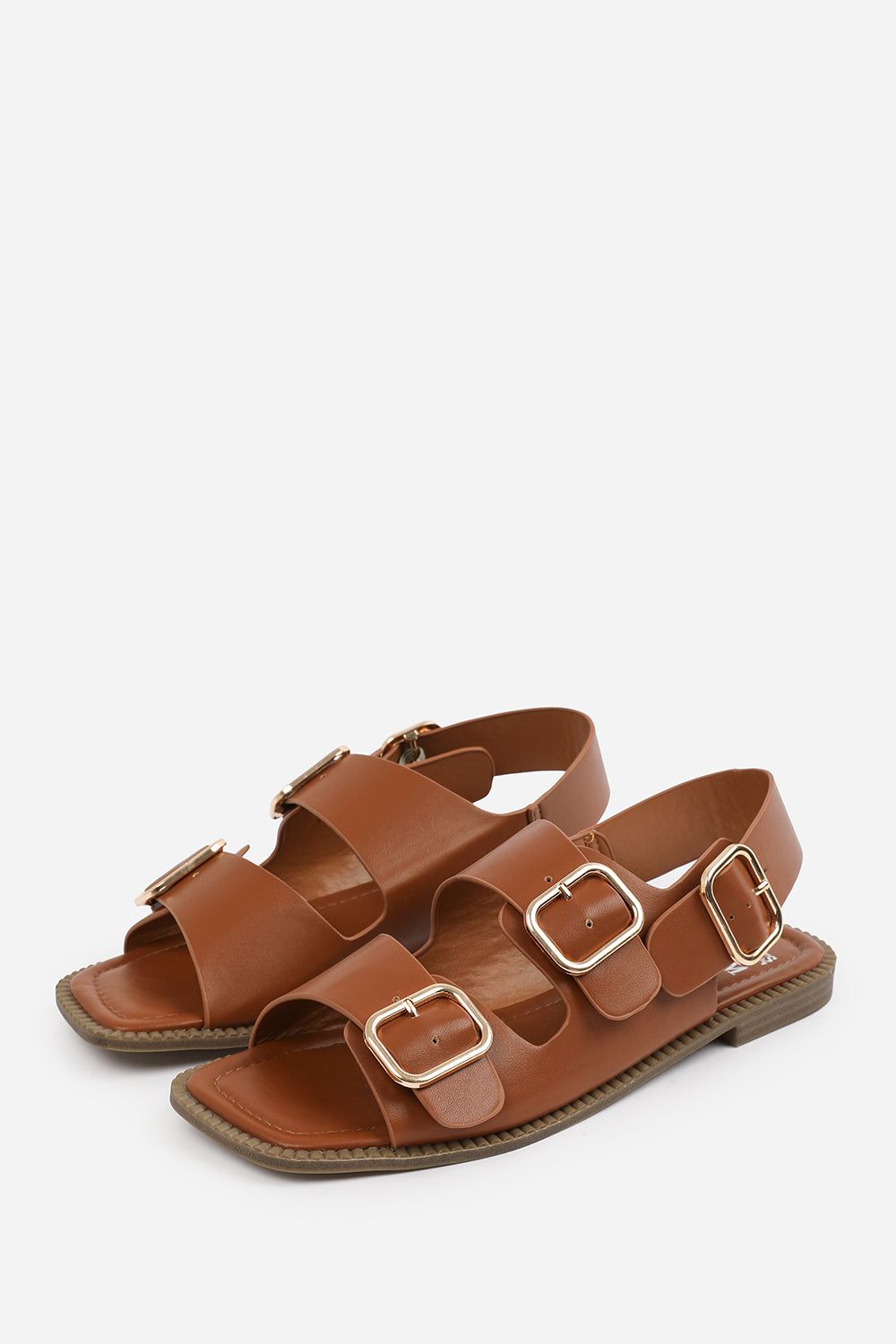 Where's That From 'Alora' Flatform Sandal With Multi Buckles Strap Detail image 3