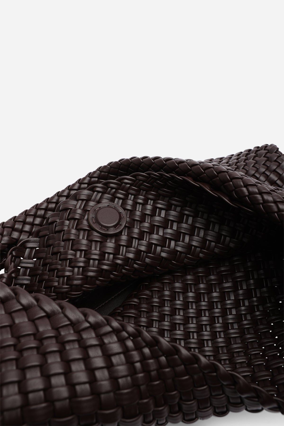 Where's That From 'Stone' Weave Detail Faux Leather Shoulder Bag image 6