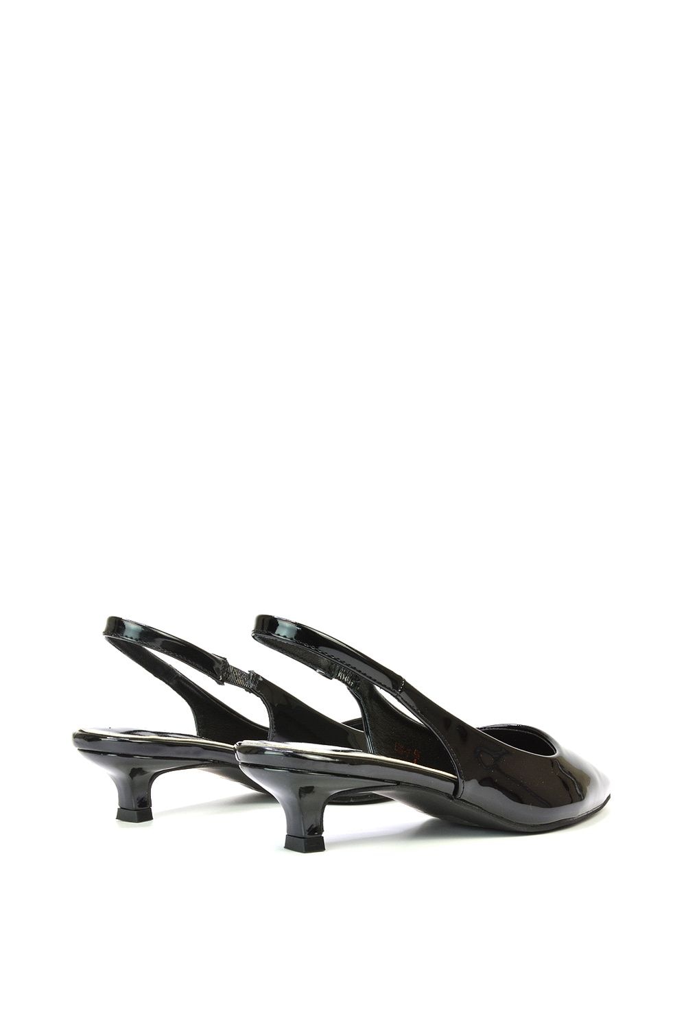 XY London 'Jenny' Pointed Toe Low Kitten Heel Slingback Pumps image 5