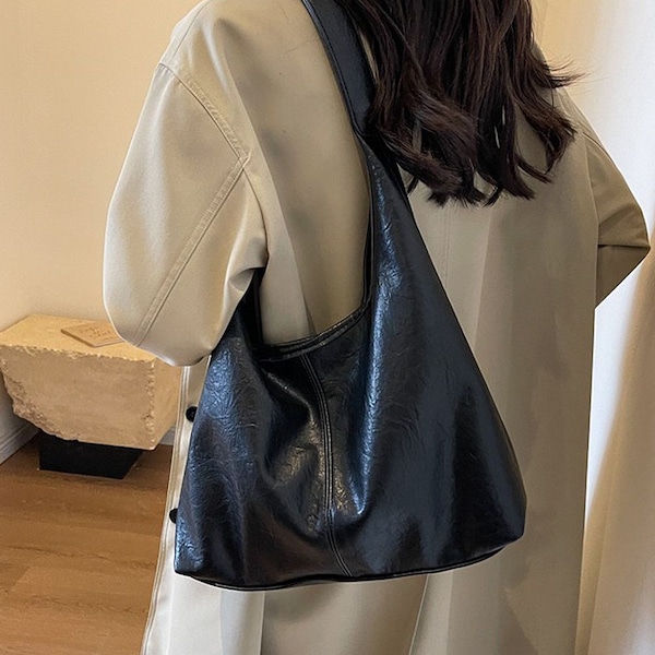 XY London 'Athena' Large Slouchy Shoulder Bag With Magnetic Clasp