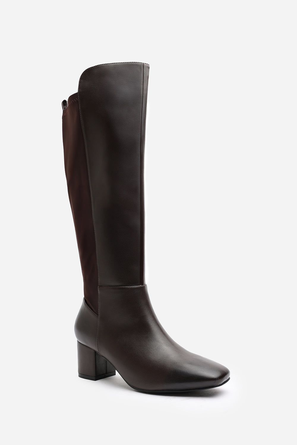 Where's That From 'Cherish' Block Heel Knee High Boots With Side Zip image 3