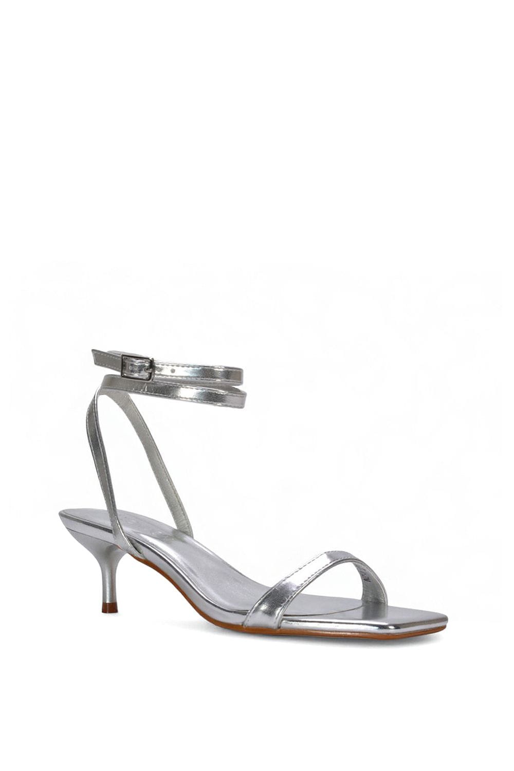 XY London 'Nikita' Strappy Low Kitten Heel Sandal Shoes image 2
