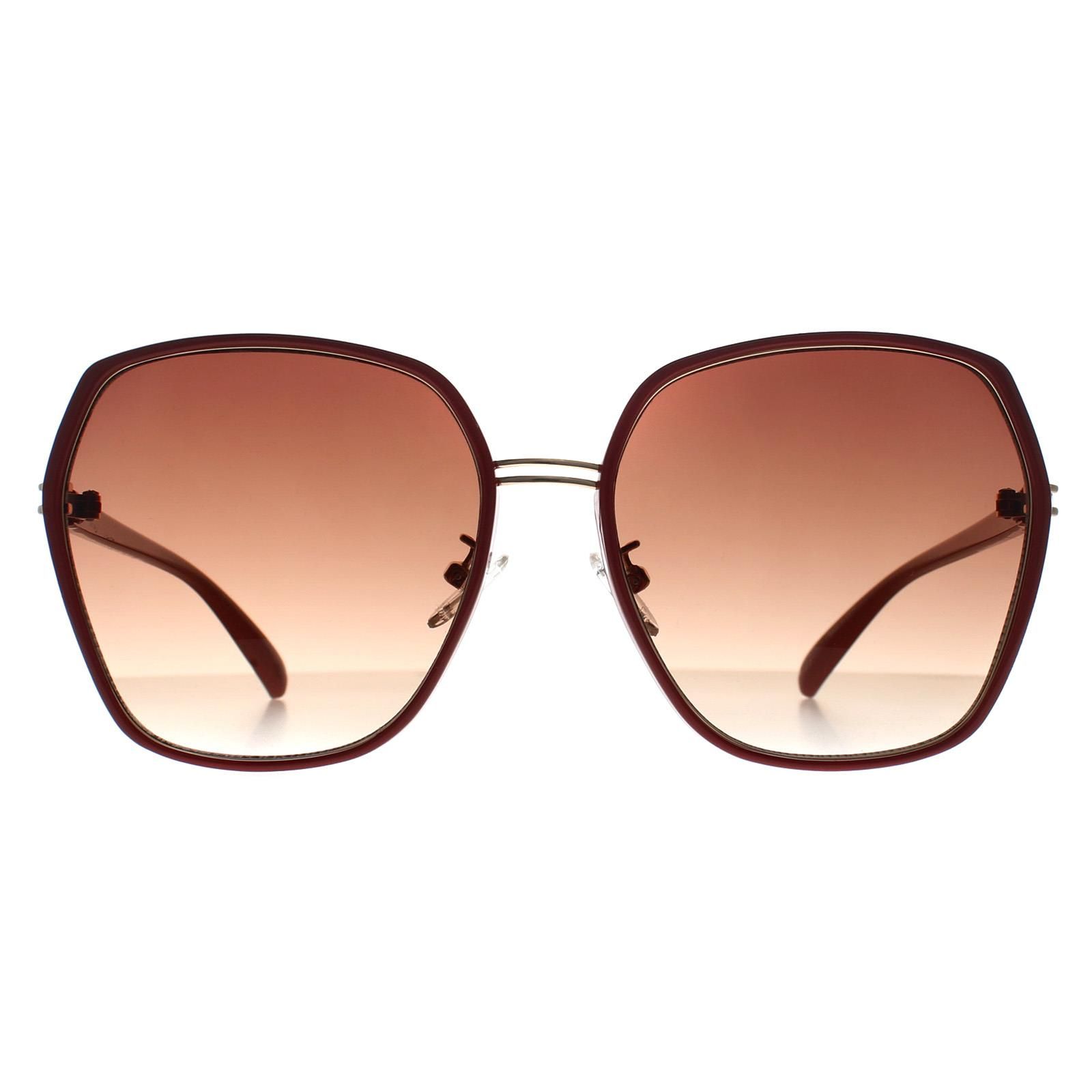 Guess Butterfly Shiny Red Brown Gradient GF0407 image 1