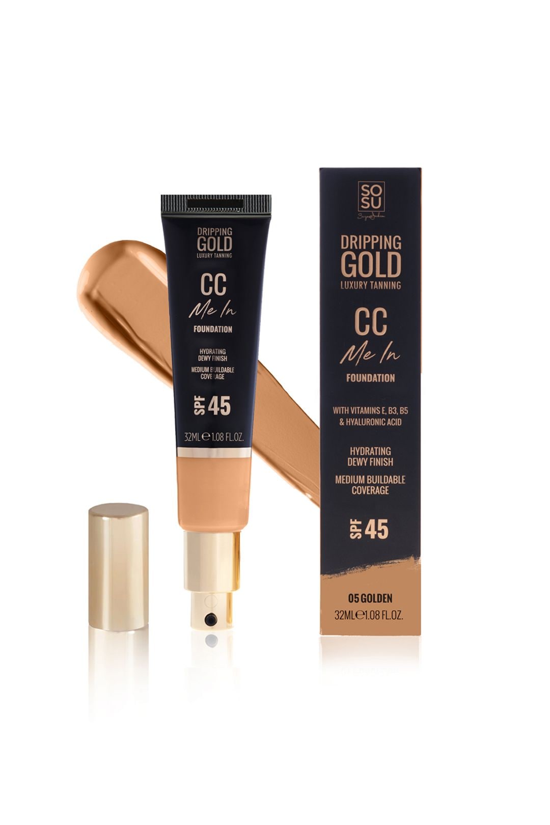 Dripping Gold CC Cream SPF40 35ml Golden image 1