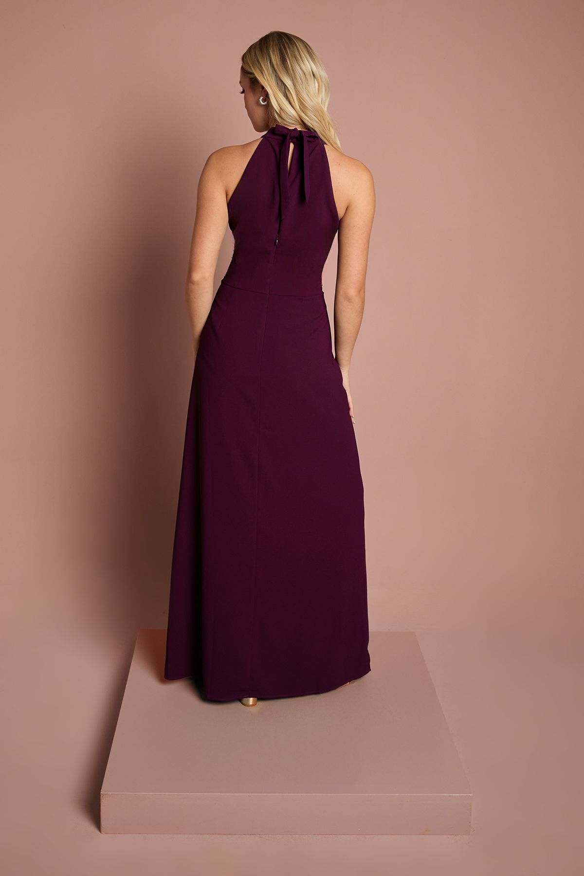 Coast Teen Coast Halterneck Bridesmaid Dress Fig image 3
