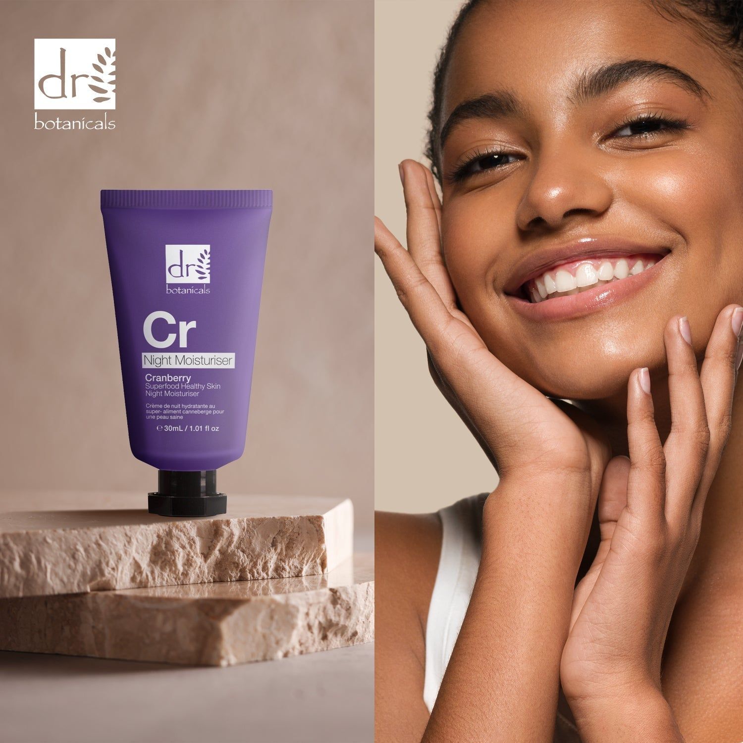 Dr. Botanicals Cranberry Superfood Healthy Skin Night Moisturiser 30ml image 5