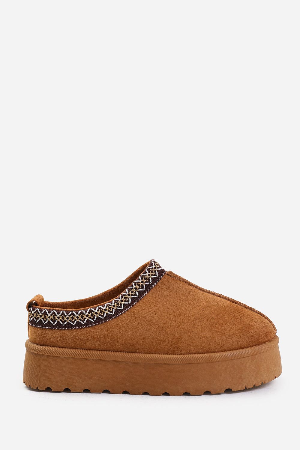 Where's That From 'Quincy' Cosy Faux-Suede Fur Lining Platform Slipper image 2