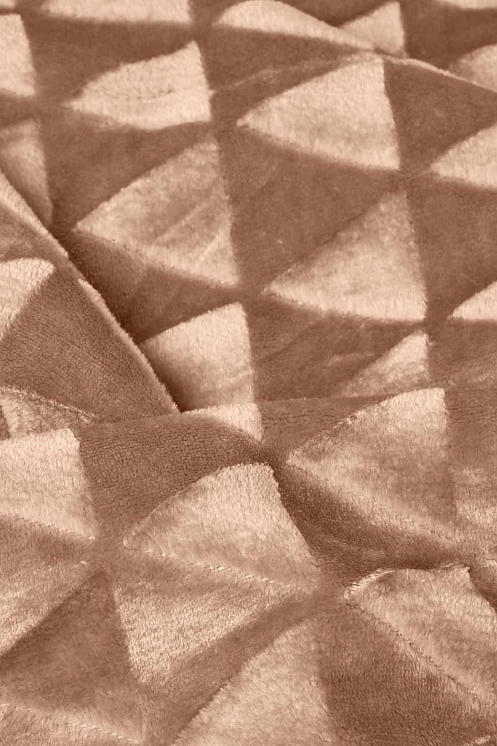 Homescapes Geometric Triangle Velvet Throw image 4