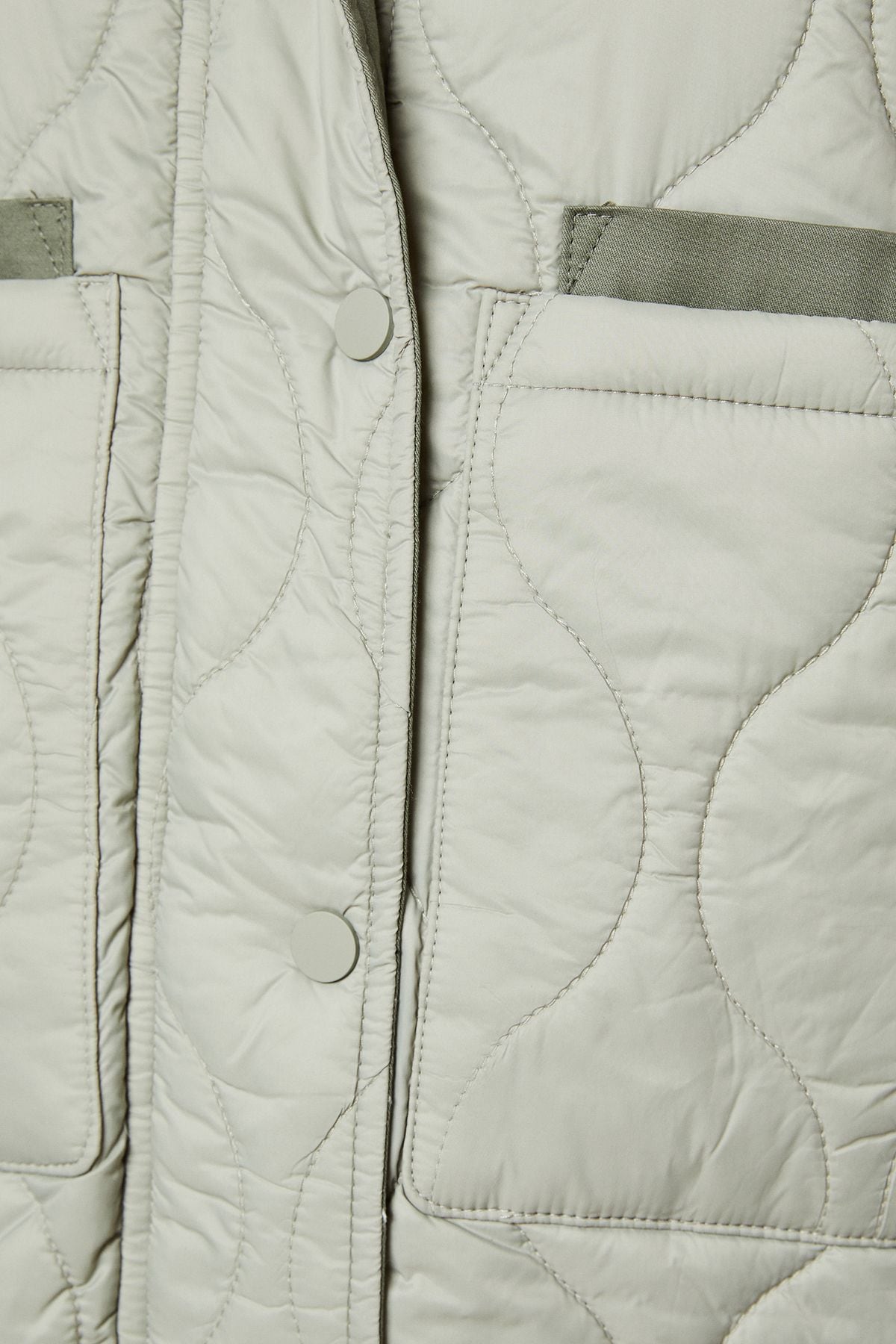 Oasis Onion Quilted Popper Jacket Sage image 5