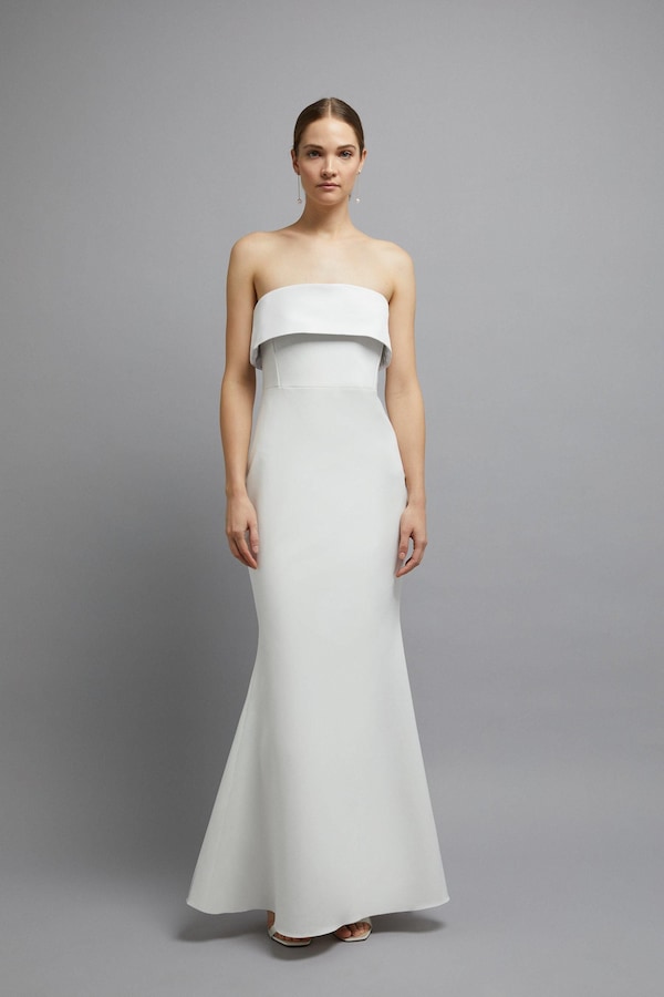 Coast Bandeau Fishtail Maxi Dress Ivory