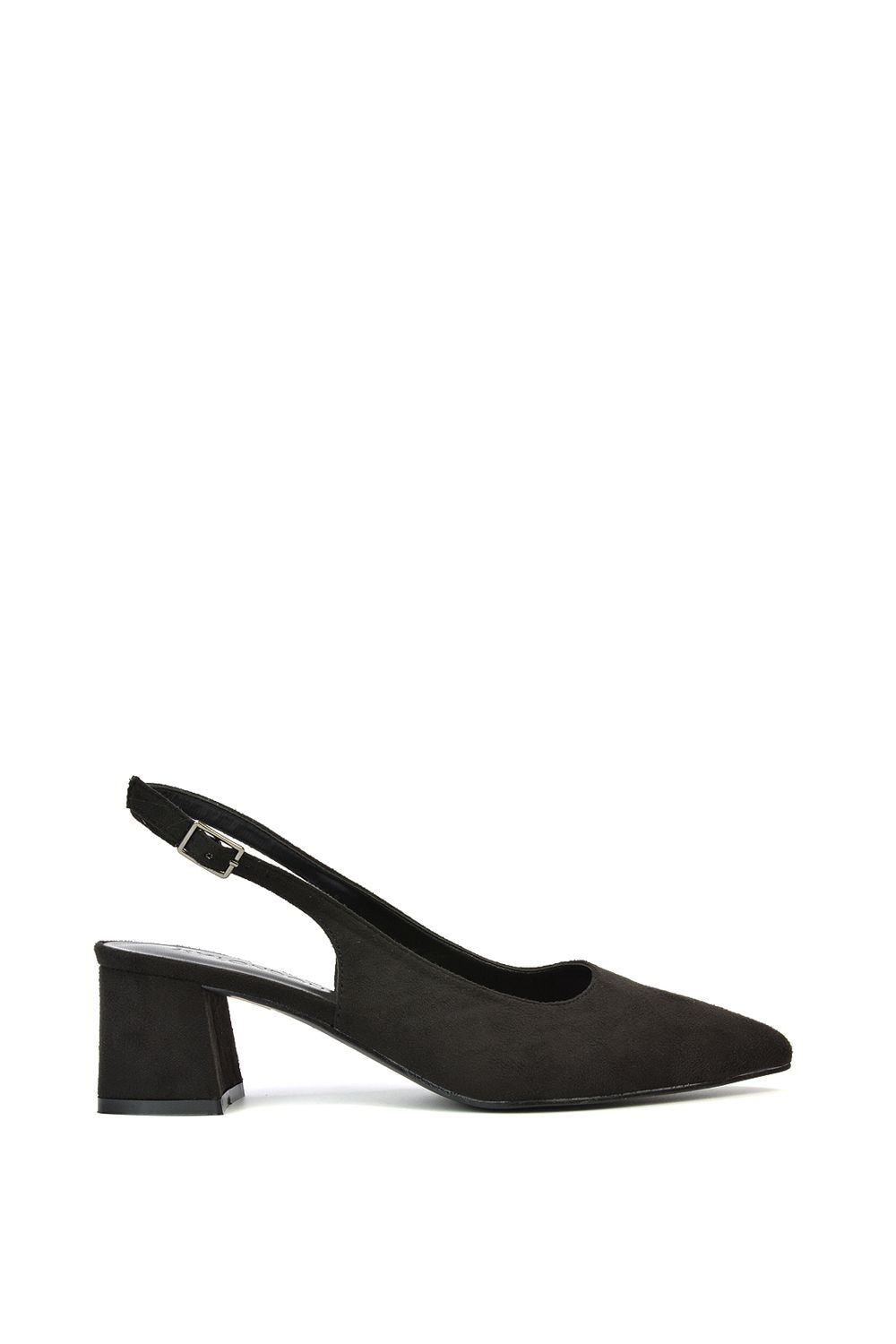 XY London 'Becky' Pointed Toe Slingback Court Shoe Heels image 1