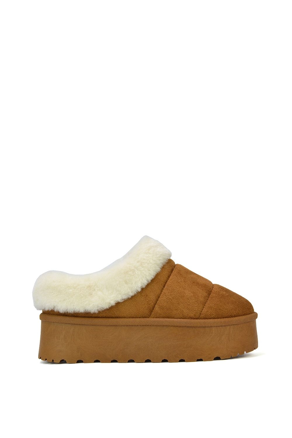 XY London 'Laylin' Faux Fur Platform Slipper Micro Ultra Mini Boots image 1