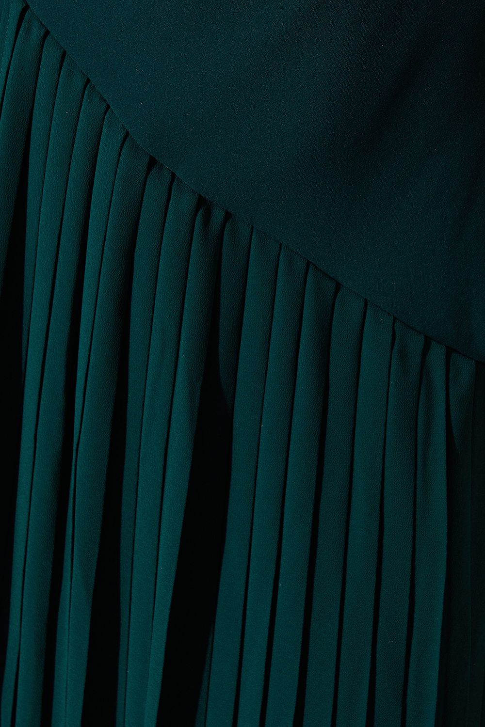 Coast Panelled  Bodice Pleated Skirt Midi Dress Dark Green image 5