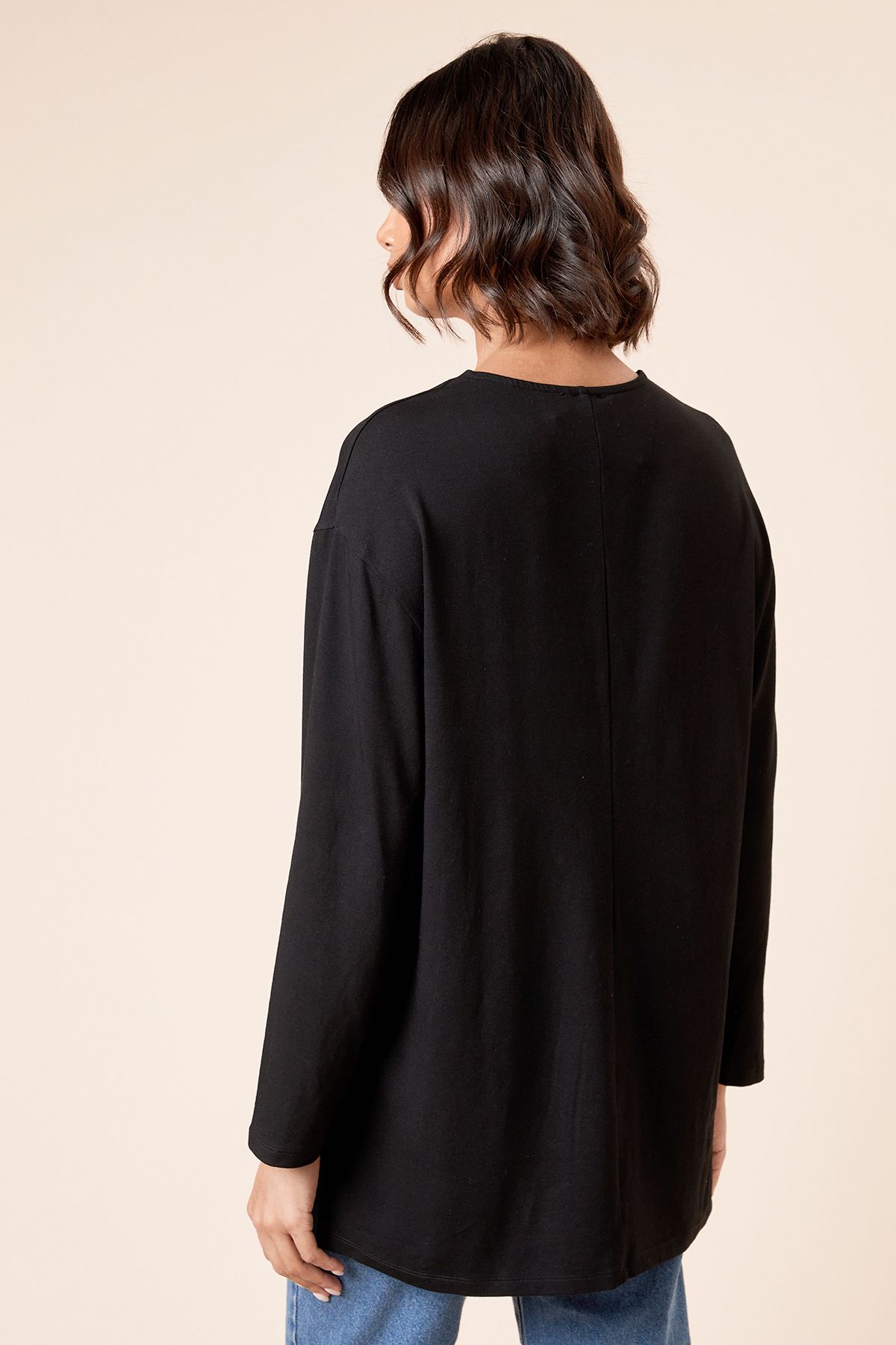 Dorothy Perkins V Neck Tunic Black image 3