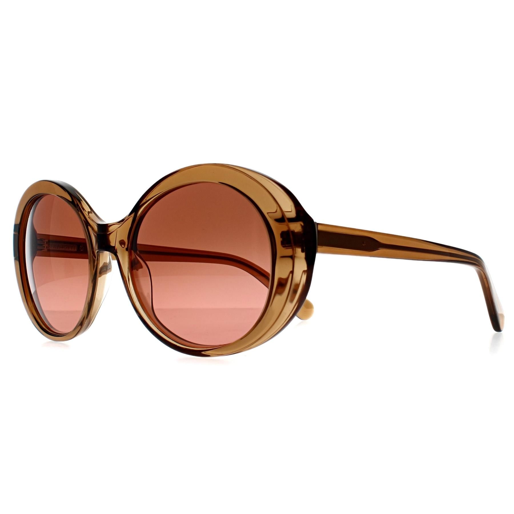 Serengeti Round Shiny Crystal Caramel Brown Mineral Drivers Gradient Photochromic Bacall image 2