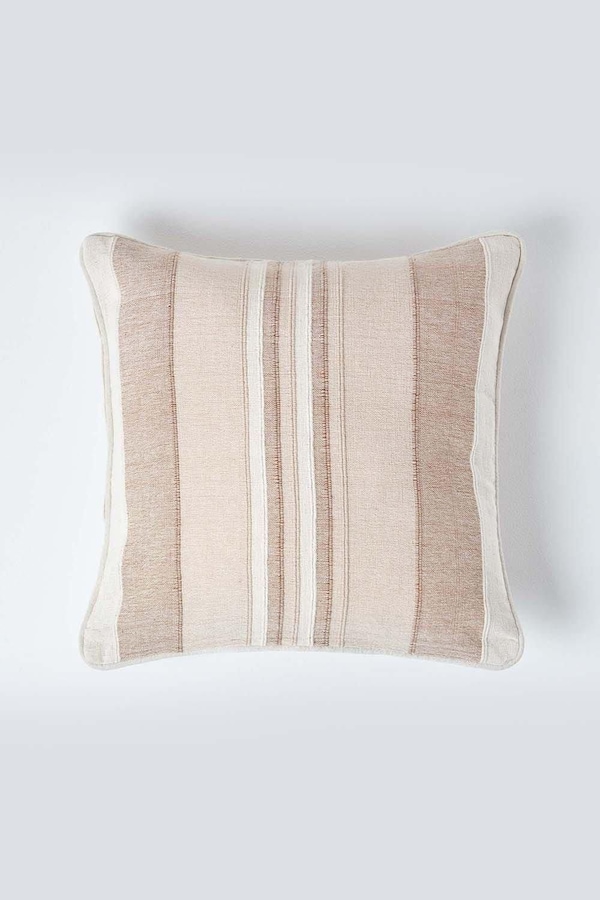 Homescapes Cotton Striped Morocco Cushion Cover