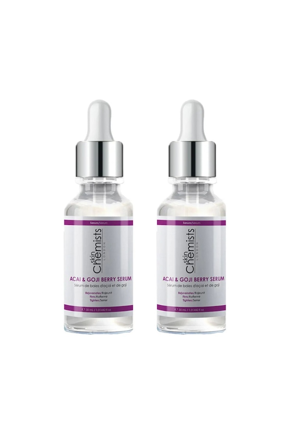 skinChemists professional Acai & Goji Berry Serum 30ml x 2 Duo Set