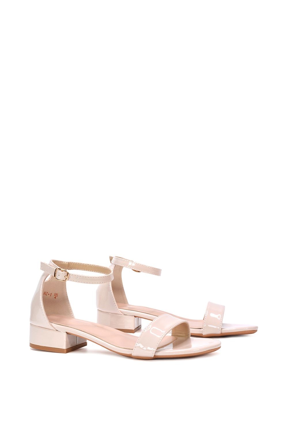 XY London 'Tate' Ankle Strap Low Block Heel Summer Sandals image 3